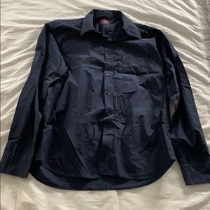 Navy Blue Untuck-It Buttondown